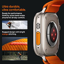 Нейлоновий ремінець Spigen для Apple Watch (49/45/44/42) - Lite Fit Ultra, Orange (AMP05986), фото 4