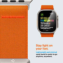 Нейлоновий ремінець Spigen для Apple Watch (49/45/44/42) - Lite Fit Ultra, Orange (AMP05986), фото 5