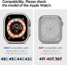 Нейлоновий ремінець Spigen для Apple Watch (49/45/44/42) - Lite Fit Ultra, Orange (AMP05986), фото 6