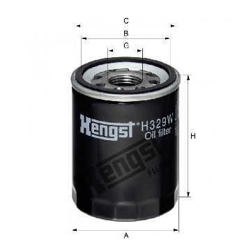 Фільтр масляний Land Rover Discovery 4.4i 04-09 / Range Rover 4.2/4.4i 04-12, Hengst, H329W,