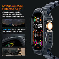 Чохол Spigen для Apple Watch Ultra 2/1 (49 mm) - Rugged Armor, Dark Gray (ACS07385), фото 5
