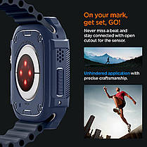 Чохол Spigen для Apple Watch Ultra 2/1 (49 mm) - Rugged Armor, Navy Blue (ACS07382), фото 6