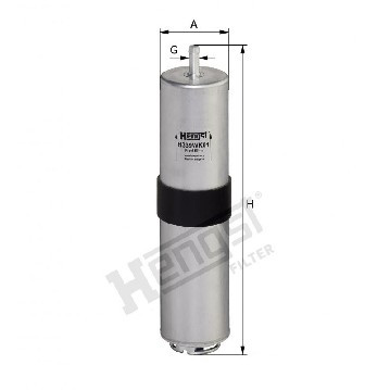 Фільтр паливний BMW 3/X1/X3/X4 2.0-3.0 D 04-, Hengst, H339WK01,