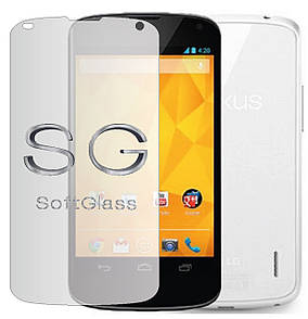 М'яке скло для LG Nexus 4 E960 на екран поліуретанове SoftGlass