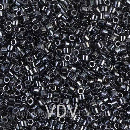 DB-1 Бісер Miyuki Delica Вeads 11/0 (натуральний, гематитовий) 5 г., фото 1