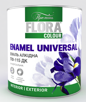 Емаль «Flora Colour» ПФ-115 Вишнева 0.9 кг, фото 1