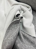 Ткань Велюр плюш (спорт) двостороний, на ХЛОПКОВОМ трикотаже, плотность 360 г/м2, серого цвета