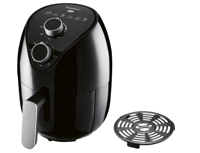 Аерофритюрниця, аерогриль Silver Crest SHLF 1000 A2 air fryer 1000вт. Таймер до 30хв.