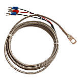 Датчик температури Pt100 1.5 м з наконечником під гвинт (термоопір) -50...+400 °C, фото 2