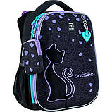 Рюкзак шкільний Kite Catsline каркасний для початкової школи на зріст 130-145 см,  38х29х16 см, 1126 г, K24-531M-1, фото 4