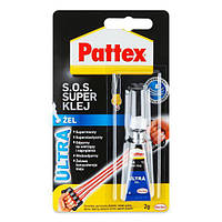 Супер клей Pattex Ultra гель блистер 2г