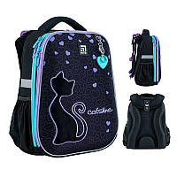 Рюкзак школьный Kite Catsline каркасный для начальной школы на рост 130-145 см, 38х29х16 см, 1126г, K24-531M-1
