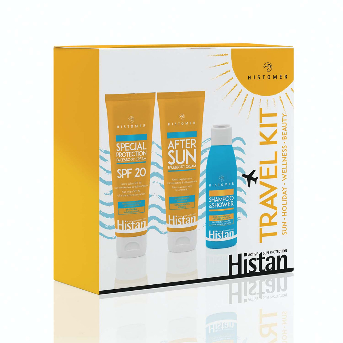 Набір дорожній сонцезахисний Travel Kit HISTAN Histomer 3 продукту засоби захисту від сонця SPF20