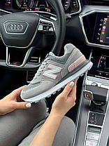 Жіночі кросівки New Balance PRM Classic Gray Pink Взуття Нью Беланс ПРМ Классік сірі замша текстиль демісезон, фото 6
