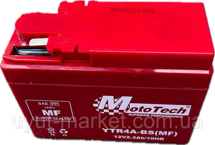 Мото акумулятор 12V 2.3Ah/10HR YTR4A-BS GEL (MF) для скутерів /АКБ YTR4A-BS Honda DIO AF34/35