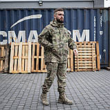 Форма тактична 2в1 (куртка з капюшоном + штани на резинках) Ferox Grifon мультикам ріп-стоп (вафелька), фото 6
