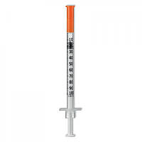 Шприц инсулиновый 1 мл U-100 с интегрированой иглой 29 G (0,3х13 мм) MEDICARE.