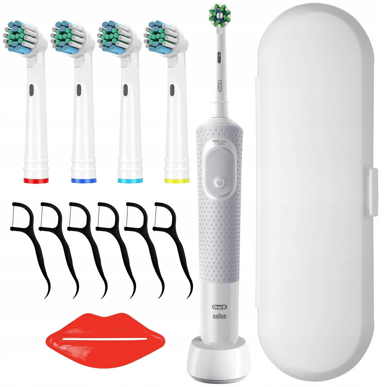 Електрична зубна щітка ORAL-B VITALITY PRO D103 Біла + насадки + чохол