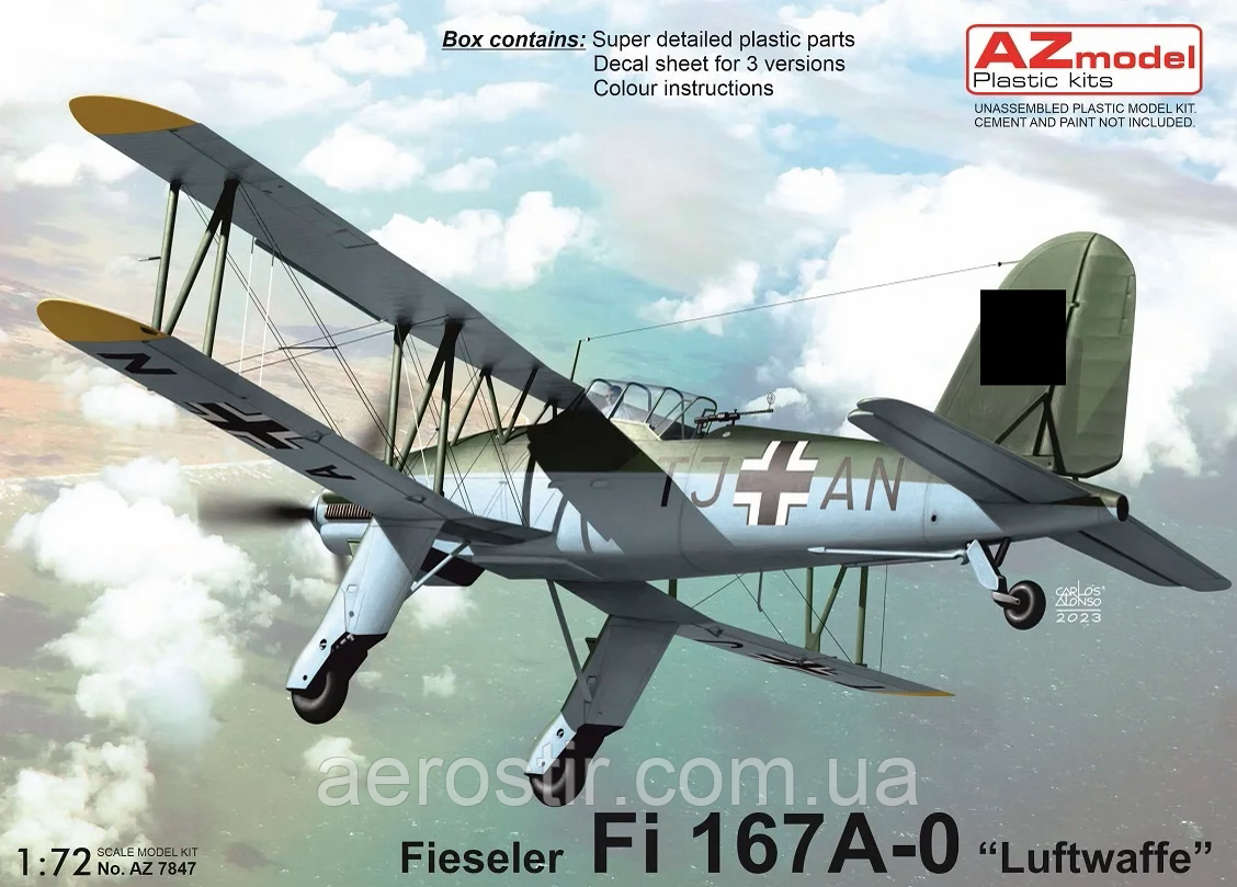 Fieseler Fi 167 A-0 'Luftwaffe' 1/72 AZ-Model 7847