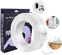 Многоразовая крепежная лента Ivy Grip Tape 5м, Двухсторонняя клейкая лента ht