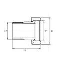 Комплект штуцерів 1″Вх3/4″З латунний LR543L OPTIMUM (000023892), фото 3