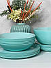 Сервіз столовий 18 пр Luminarc Diwali Light Turquoise P2963, фото 9