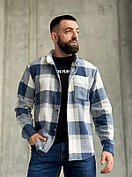 Оригинальная стильная рубашка мужская в клеточку Байка-шерсть М,Л,ХЛ,ХХЛ Цвета как на фото