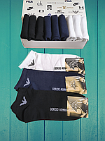 Шкарпетки Носки мужские Emporio Armani - 12 пар в подарочной коробке армани / чоловічі шкарпетки носки