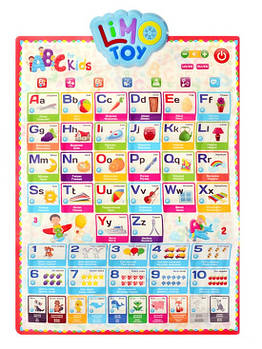 Дитячий центр розвитку з англійським алфавітом Limo Toy 7031 ENG-P Дитячий розвиваючий плакат