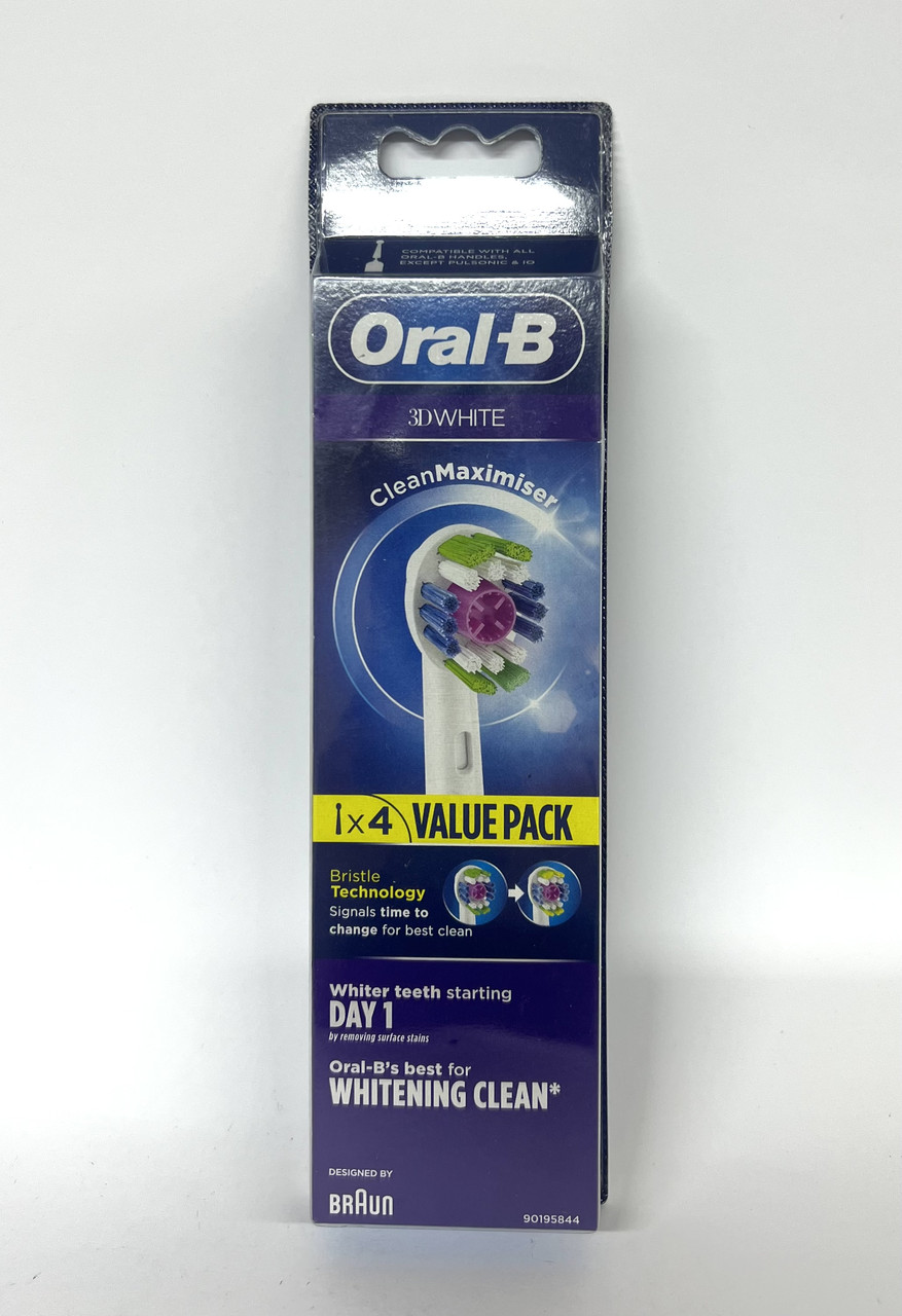 Сменные насадки Oral-B 3D White Clean Maximiser 4 шт. - фото 1 - id-p2152293476