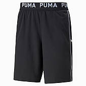 Шорти спортивні чоловічі Puma Knitted 8" Training 521547 01 (чорні, бавовна, стандарт, з кишенями, лого пума)