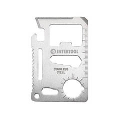 Картка мультитул 11 в 1 INTERTOOL HT-0589