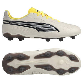 Дитячі бутси PUMA King Match FG/AG Gear Up 107573-03, Білий, Розмір (EU) — 35