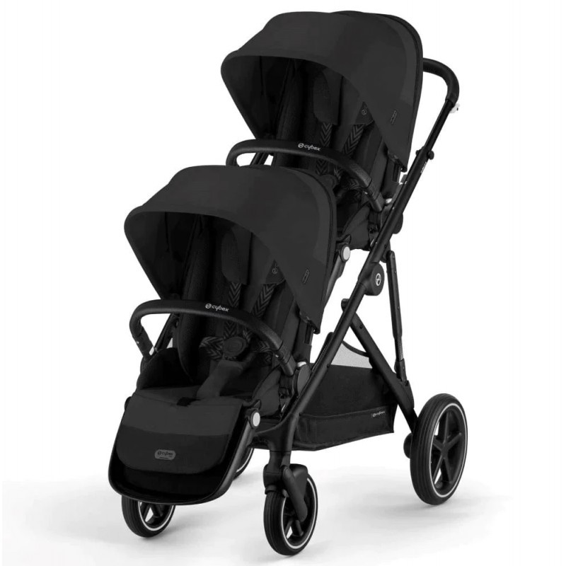 Коляска для двійні Cybex Gazelle S Moon Black