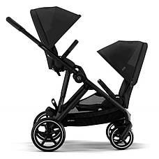 Коляска для двійні Cybex Gazelle S Moon Black, фото 4
