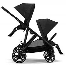 Коляска для двійні Cybex Gazelle S Moon Black, фото 5