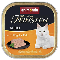 Влажный корм для котов Animonda Vom Feinsten Adult Poultry + Veal 100 г Анимонда Домашняя Птица (171334-22) KH