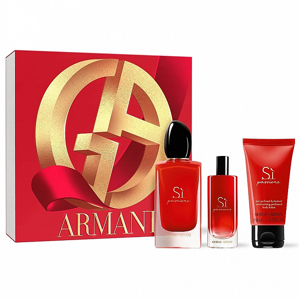 Набір Giorgio Armani Si Passione для жінок — set (edp 100 ml + b/l 50 ml + edp 15 ml mini)