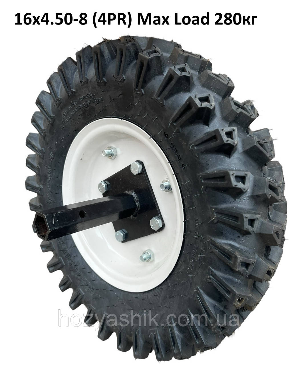 Колесо16х4.50-8 в сборі зі ступицею, (4PR) Max Load 280кг,  "WANDA"