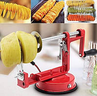 Ручний апарат овочерізка ніж для нарізування картоплі спіраллю чипсоріз SPIRAL POTATO SLICER Top Trends TM