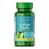 Екстракт гінкго білоба Puritan's Pride Ginkgo Biloba 120 mg (100 капс)