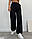 Спортивні штани джоггери жіночі зручні повсякденні для прогулянок з якісної двонитки з лампасом, фото 3