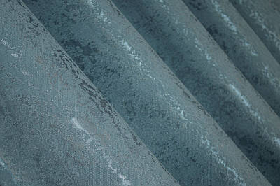 Шторна тканина льон мармур, колекція  "Pavliani". Колір лазурний. Код 1369ш