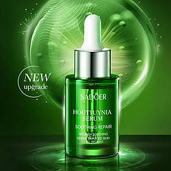 Заспокійлива відновлююча сироватка для обличчя SADOER з екстрактом квітки хауттюйнії (98%), 30 мл