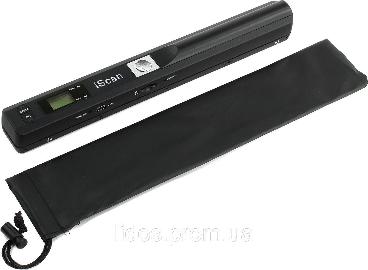 Портативный ручной сканер iScan S001 LCD 900dpi Black ld - фото 1 - id-p2152292179