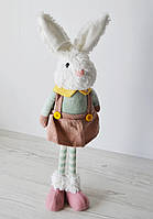 Пасхальная мягкая игрушка Кролик девочка H43см