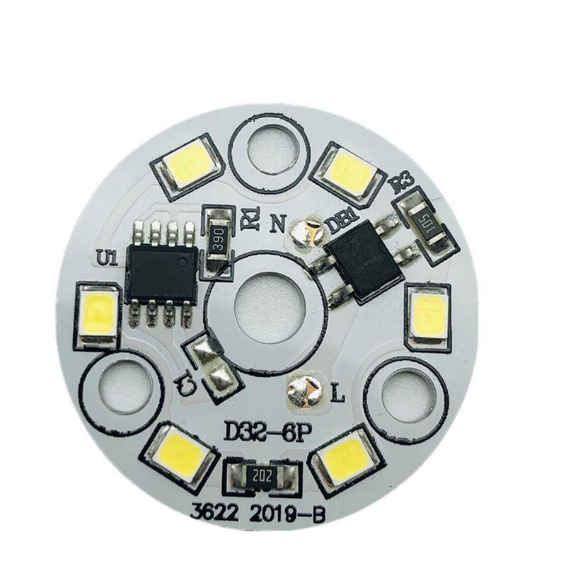 Світлодіодний LED-модуль 3Вт, 32мм AC220В плата для ремонту ламп 3Вт, холодний білий