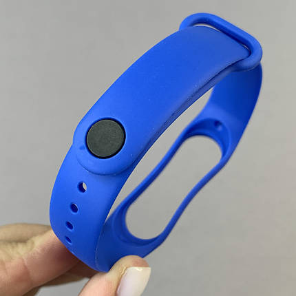 Ремінець для Xiaomi Mi Band 3 силіконовий ремінець для фітнес браслета сяомі мі банд 3 синій bnd, фото 3