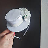 Біла шляпка Капелюшок капелюх шляпа белая 370 грн, фото 2