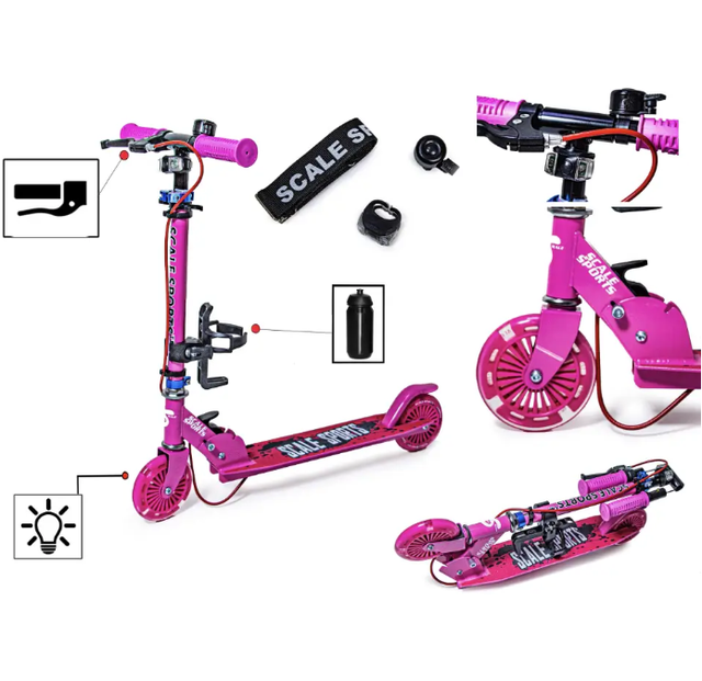Складаний самокат "Scooter Scale Sports SS-13 1747169811" рожевий